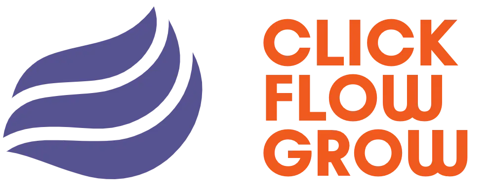 Click Flow Grow Logo Light